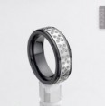 6MM Women's Tungsten&Gemstones Combind Ring|TOCOY68
